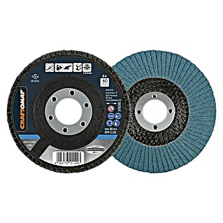 Craftomat Fächerscheibe (Durchmesser: 125 mm, Körnung: 60)