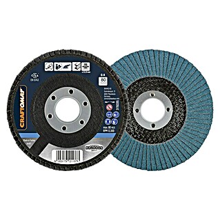 Craftomat Fächerscheibe (Durchmesser: 115 mm, Körnung: 80)