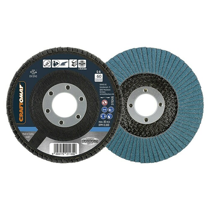 Craftomat Lamellenschijf (Diameter: 115 mm, Korreling: 60) | BAUHAUS