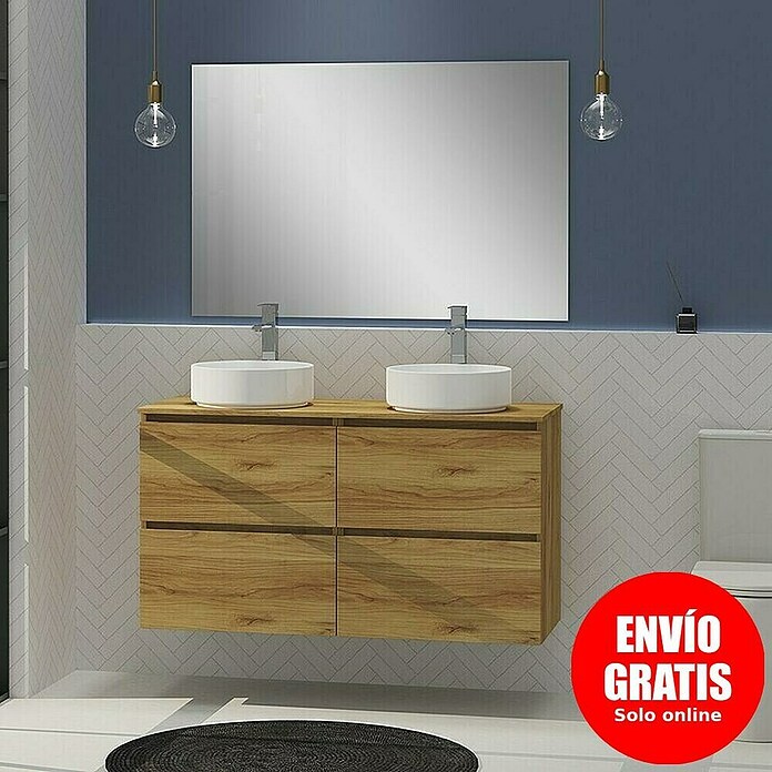 Artysan Conjunto de mueble de baño Harmony Top (Ancho: 120 cm, Roble, 4 pzs.) | BAUHAUS
