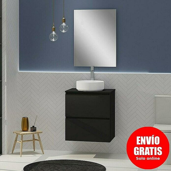 Artysan Conjunto de mueble de baño Harmony Top (Ancho: 60 cm, Negro, 4 pzs.) | BAUHAUS