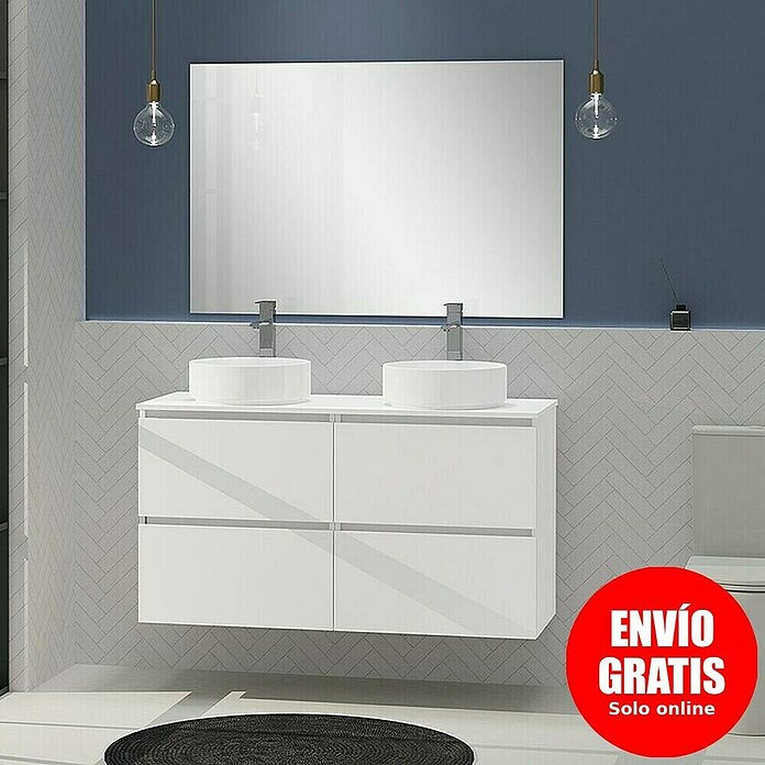Artysan Conjunto de mueble de baño Harmony Top (Ancho: 120 cm, Blanco, 4 pzs.) | BAUHAUS