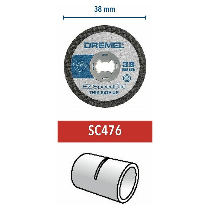 Dremel EZ SpeedClic Disco de corte SC 476 (38 mm, 5 uds.)