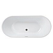 Camargue Bañera independiente Malmo (L x An: 70 x 150 cm, Negro/Blanco) | BAUHAUS
