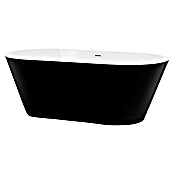 Camargue Bañera independiente Malmo (L x An: 70 x 150 cm, Negro/Blanco) | BAUHAUS