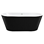 Camargue Bañera independiente Malmo (L x An: 70 x 150 cm, Negro/Blanco) | BAUHAUS