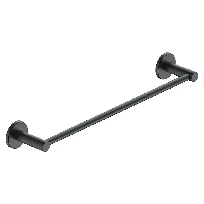 Camargue Carlit Toallero de barra - Ancho: 50 cm, Negro - Toallero negro para un diseño de baño elegante.\n