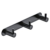 Camargue Carlit Colgador de baño (Número de ganchos: 3 ud., Negro) | BAUHAUS
