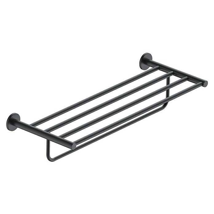Camargue Carlit Toallero con estante (Ancho: 60 cm, Negro) | BAUHAUS