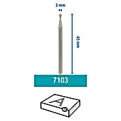 Dremel Muela diamantada Mod. 7103 (Diámetro cabeza: Círculo de 2 mm, 2 uds.)