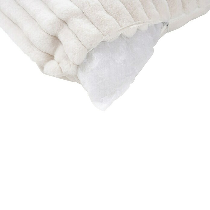 Kissen Plush (Ivory, 45 x 45 cm, 100 % Polyester) | BAUHAUS