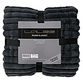Decke Plush (Graphite, 200 x 150 cm, 100 % Polyester)