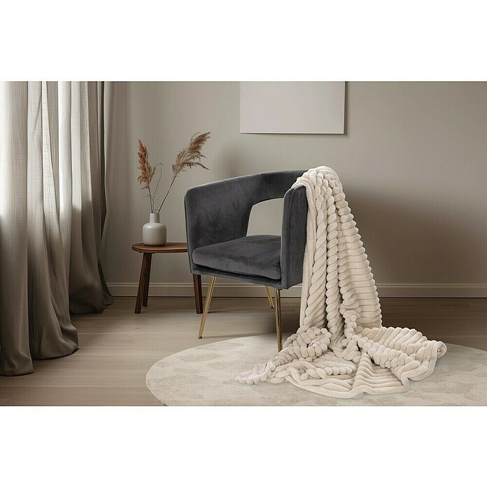 Manta Plush (Beige, 200 x 150 cm, 100% Poliéster) | BAUHAUS