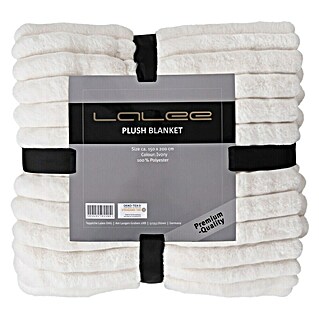 Decke Plush (Ivory, 200 x 150 cm, 100 % Polyester)