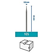 Dremel Fresa para grabar 105 (Diámetro de trabajo: 0,8 mm, 3 uds.)