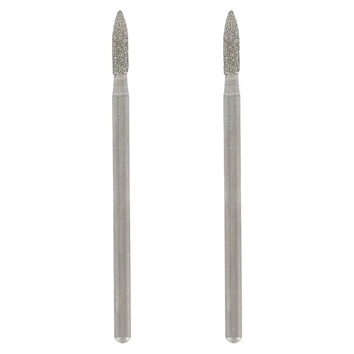 Dremel Diamant-Schleifstifte Mod. 7144 - Durchmesser Kopf: 2,4 mm, 2 Stk. - Zwei Schleifstifte mit Diamantbeschichtung, ideal für präzise Bearbeitung und Glättung von Oberflächen in Werkstätten und DIY-Projekten.