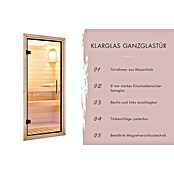 Karibu Saunahaus Monterey (L x B x H: 216,3 x 573,5 x 244,1 cm, Schwarz) | BAUHAUS