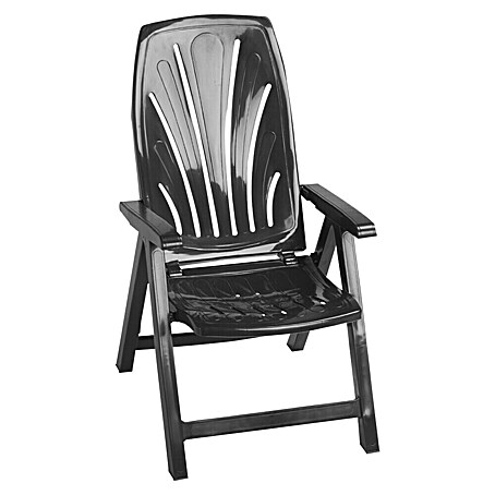 Sillón de posiciones Stella (L x An x Al: 47,5 x 42 x 109 cm, Antracita, Polipropileno)