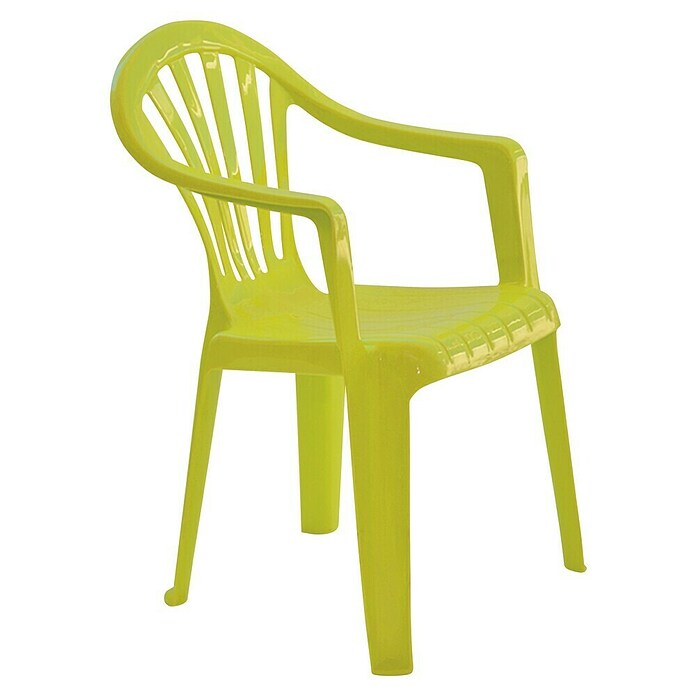 Silla de jardín infantil Arnau (L x An x Al: 36 x 32,5 x 49 cm, Verde, Polipropileno, Apilable) | BAUHAUS