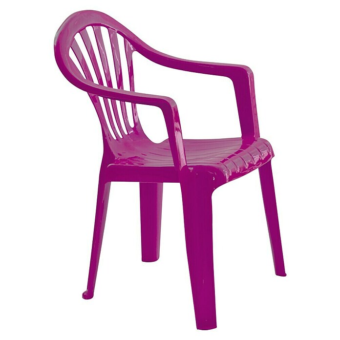 Silla de jardín infantil Arnau (L x An x Al: 36 x 32,5 x 49 cm, Fucsia, Polipropileno, Apilable) | BAUHAUS