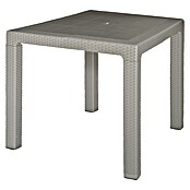 Mesa de jardín Lasarte (L x An x Al: 80 x 80 x 72 cm, Tecnopolímero/Fibra de vidrio, Taupé) | BAUHAUS