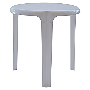 Mesa infantil Arnau (Ø x Al: 50 x 49 cm, Plástico, Blanco)