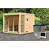 Karibu Saunahaus Angkor (Elektroofen, Steuerung Ofen: Extern, L x B x H: 276 x 276 x 231,5 cm) | BAUHAUS