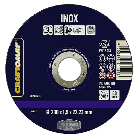 Craftomat  Trennscheibe INOXA60TBF