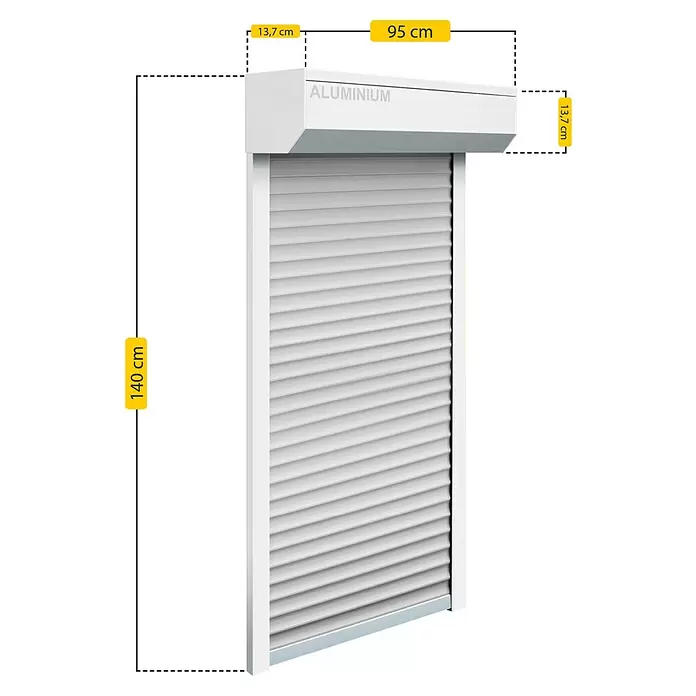 Schellenberg Rollladen-Komplett-Set MINIVorbau, 95 x 140 cm