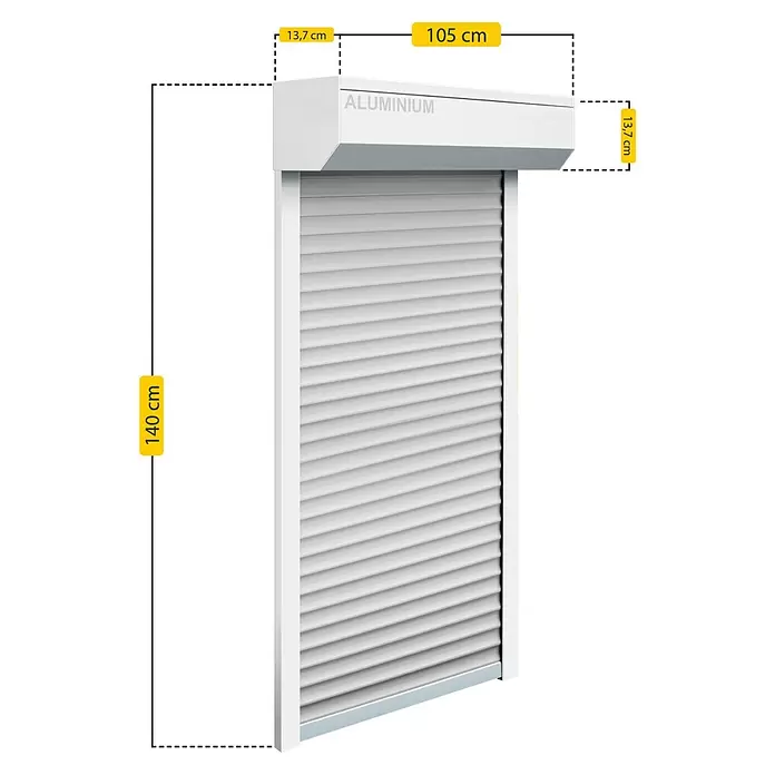 Schellenberg Rollladen-Komplett-Set MINIVorbau, 105 x 140 cm