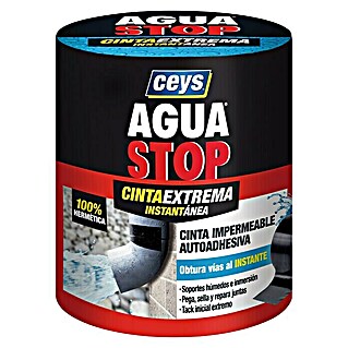 Ceys Cinta extrema instantánea Agua Stop (Negro, 1,5 m x 10 cm)