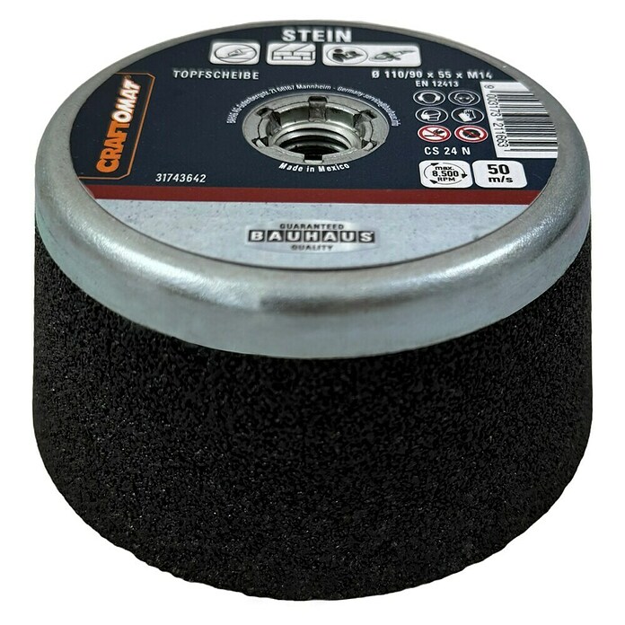 Craftomat Schleiftopf CS24N (Geeignet für: Stein, Max. Arbeitsgeschwindigkeit: 90 m/s) | BAUHAUS