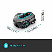 Gardena Mähroboter smart SILENO free (600 m², Schnittbreite 22 cm
