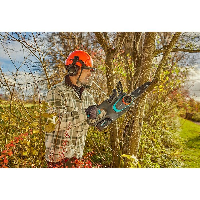 Gardena Power for All 18V Motosierra de batería PowerSaw 250/18V (18 V, Sin batería, Longitud de la cuchilla: 25 cm) | BAUHAUS