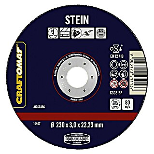 Craftomat Trennscheibe C24R-BF (Geeignet für: Stein, Durchmesser Scheibe: 230 mm, Stärke Scheibe: 3 mm)