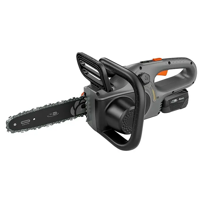 Gardena Power for All 18V Akku-Kettensäge PowerSaw 250/18V - 18 V, 4 Ah, 1 Akku, Schwertlänge: 25 cm - Akku-Kettensäge mit Oregon-Kette und Bügelgriff für sicheres Arbeiten. Die Kettensäge ist ideal für Gartenarbeiten.
