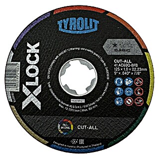 Tyrolit Doorslijpschijf ACS 60 T Multi X-Lock (Diameter: 125 mm, Geschikt voor: Staal)