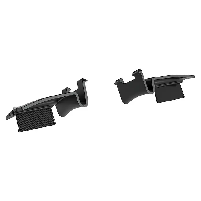 Gardena Bürsten-Set für Rasenmäher - Gardena Mähroboter smart SILENO pro, smart SILENO max und smart SILENO free - Aufnahme zweier Auto-Sonnenschutzrollos in Schwarz mit feinen horizontalen Linien, die Schatten spenden und die Privatsphäre im Auto wahren.