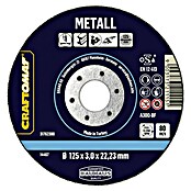 Craftomat Doorslijpschijf A30Q-BF (Geschikt voor: Metaal, Schijfdiameter: 125 mm, Dikte plaat: 3 mm) | BAUHAUS