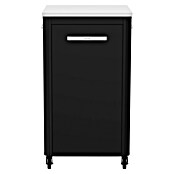 Cozze Grillküchen-Sideboard hoch (Schwarz/Silber) | BAUHAUS