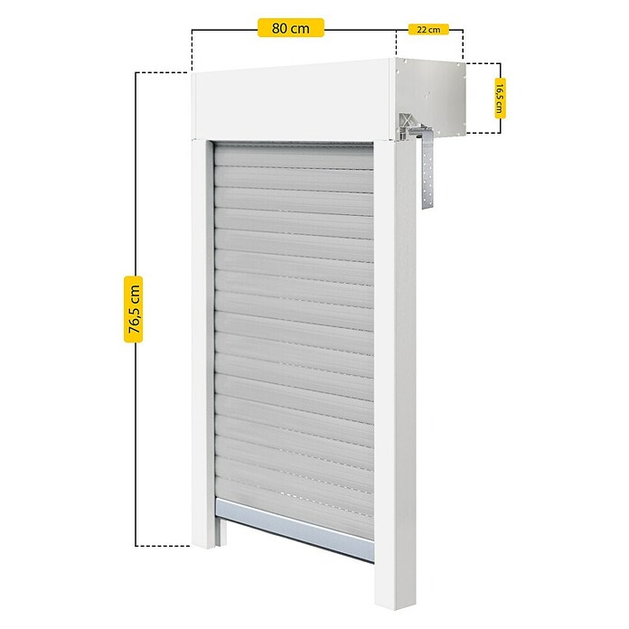 Schellenberg Rollladen-Komplett-Set MINI (Aufsatz, 80 x 60 cm) | BAUHAUS