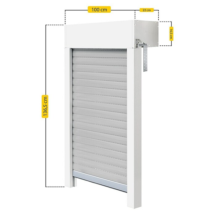 Schellenberg Rollladen-Komplett-Set MINI (Aufsatz, 100 x 120 cm) | BAUHAUS
