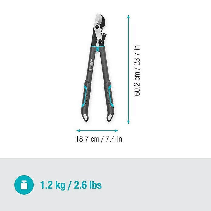 Gardena EnergyCut Škarje za veje Pro S  (Maksimalna debelina vej: 50 mm) | 7245 - Astscheren/Astsägen | IADA - Gartenhandgeräte | IAD - Gartenhandgeräte | IA - Gartenhartware | I - Stadtgarten | BAUHAUS