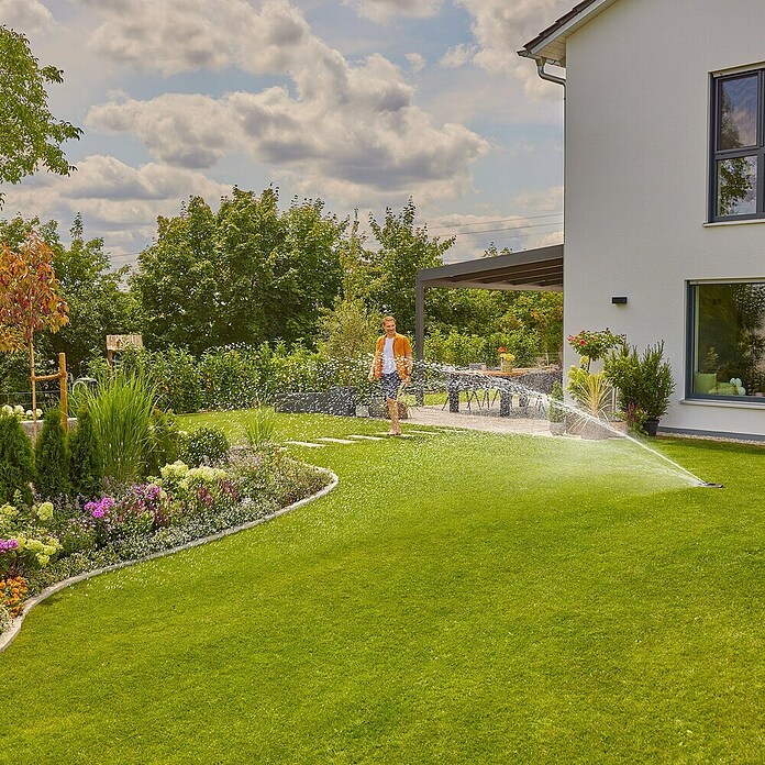Gardena Sprinklersystem Versenkregner-Set AquaPrecise Erweiterung inkl. Verbindungs- und Erweiterungsteile (Max. Regnerfläche: 320 m², Reichweite ca.: 2 m - 10 m) | BAUHAUS