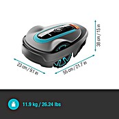 Gardena Mähroboter smart SILENO city 400 m² (400 m², Schnittbreite: 16 cm, Induktionsgestützte Navigation, Begrenzungskabel) | BAUHAUS