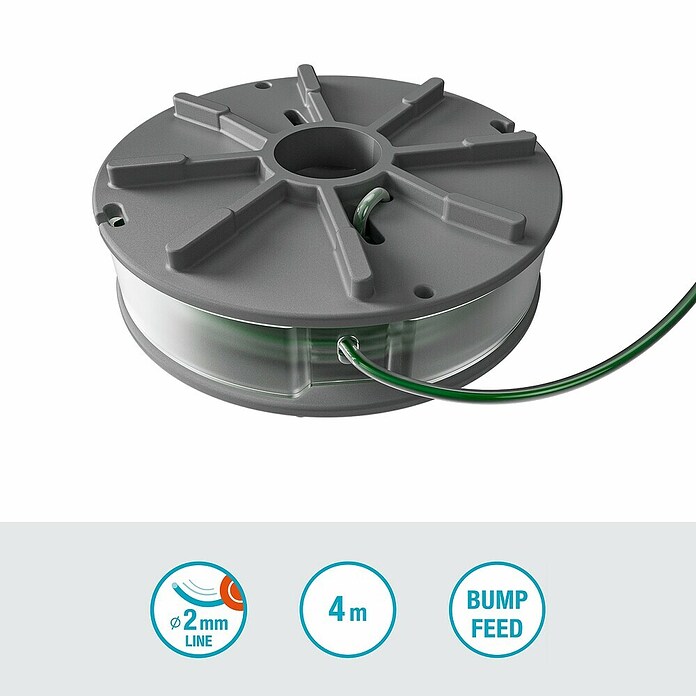 Reservedraadspoel (Draadlengte: 4 m, Draadsterkte: 2 mm, Passend bij: PowerTrim-modellen van GARDENA) | BAUHAUS