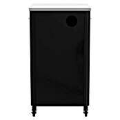 Cozze Grillküchen-Sideboard hoch (Schwarz/Silber) | BAUHAUS