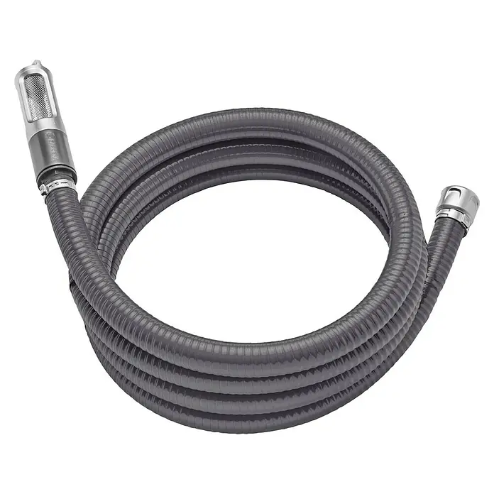 Gardena Sauggarnitur 25 mm 1" 4 m - Durchmesser: 25 mm, Länge: 4 m - Schwarzer Saugschlauch mit Ansaugkorb und Anschlussstutzen für Pumpen und Bewässerungssysteme. Robuste Ausführung.