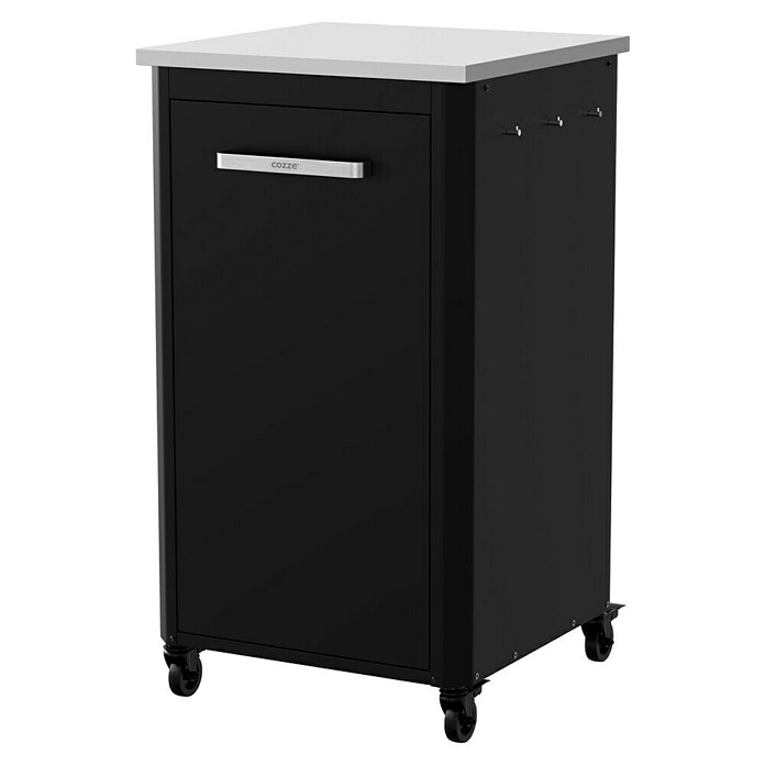 Cozze Grillküchen-Sideboard hoch (Schwarz/Silber) | BAUHAUS
