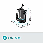 Gardena Schmutzwasserpumpe + Klarwasser 20000 Basic (550 W, Max. Fördermenge: 20.000 l/h, Eintauchtiefe: 7 m) | BAUHAUS
